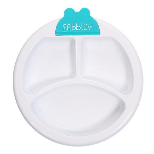 Assiette Chauffante Bébé Vivande 3 Compartiments Avec Ventouse - Bleu Ciel - Maintient Au Chaud Sans Électricité
