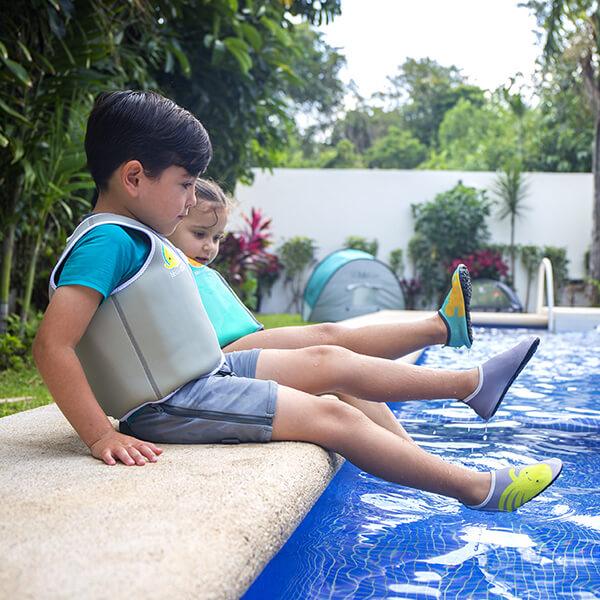 Gilet De Natation Cressi Froggy - Aide à La Flottabilité Enfants 2/3 Ans - Taille S (15-19 Kg) - Néoprène, Double Poignée, Couleurs Vives - 4